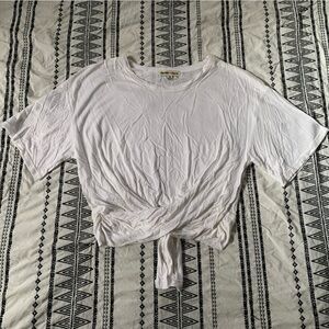 {3/$15} Charmed Hearts | White Tie Back Top Size Medium